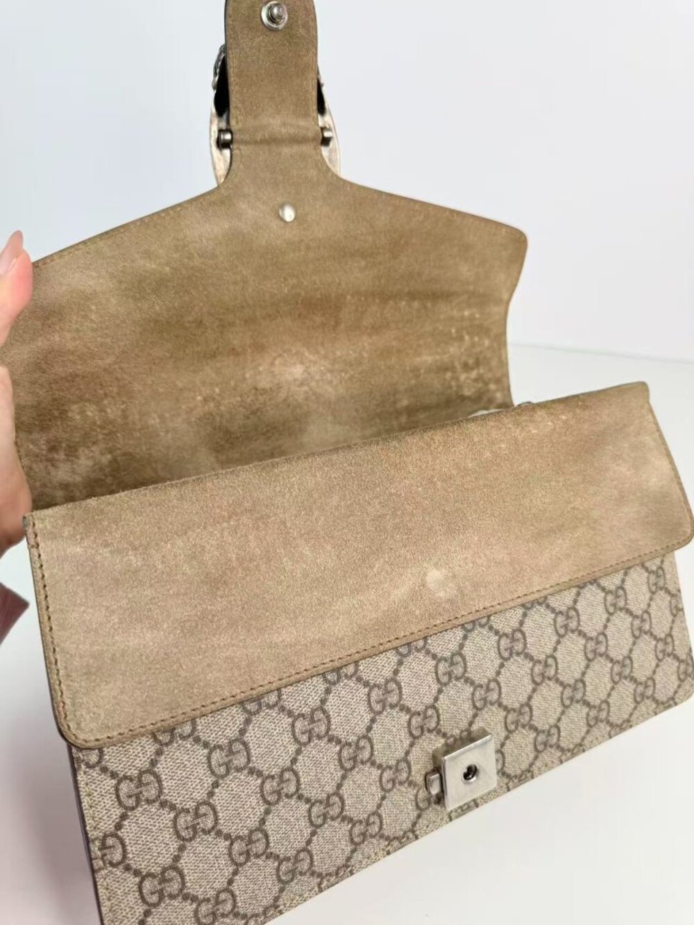 Gucci Dionysus Small GG Supreme Canvas Shoulder Crossbody Bag - Picture 12 of 12